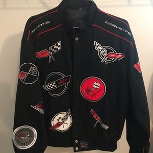 JH design Corvette 50th anniversary bomber jacket